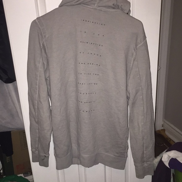 Men’s hoodie with quote on the back - Picture 3 of 4